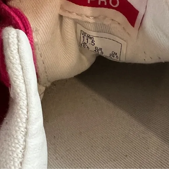 Vans Pink and White Sneakers Men’s 11.5