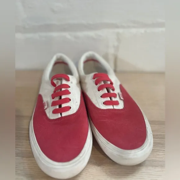 Vans Pink and White Sneakers Men’s 11.5