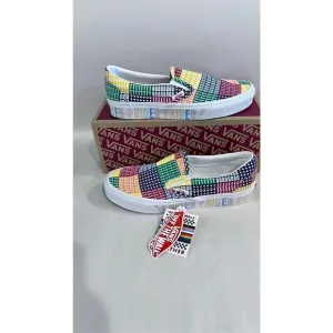 VANS PRIDE CLASSIC SLIP ON MULTI/TRUE WHITE UNISEX SLIP ON SNEAKERS MENS 6.4 W 8