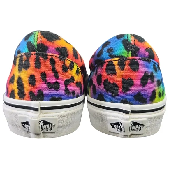 Vans Rainbow Leopard Spot Slip On Sneakers Unisex