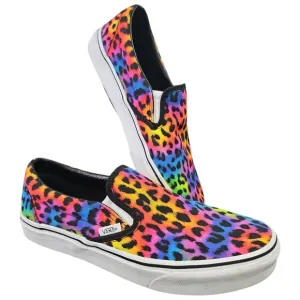 Vans Rainbow Leopard Spot Slip On Sneakers Unisex