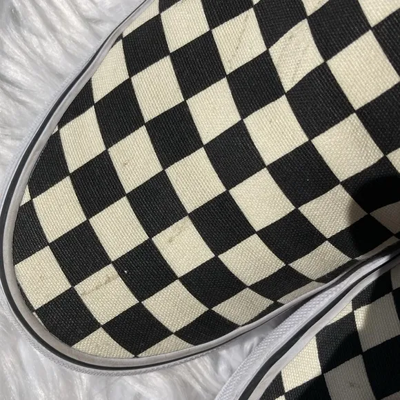 [Vans] rare Black/white Checkboard Slip On Sneakers