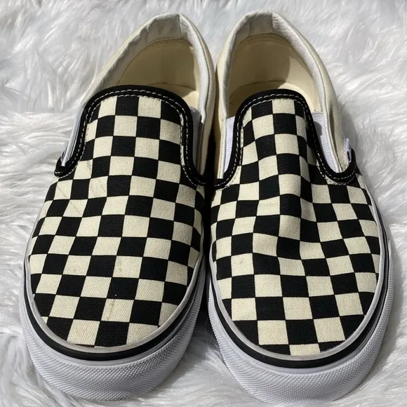[Vans] rare Black/white Checkboard Slip On Sneakers