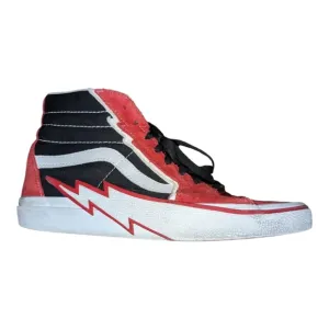 Vans Sk8-Hi Bolt Racing Red Black lightning bolt mens sneakers shoes size 11