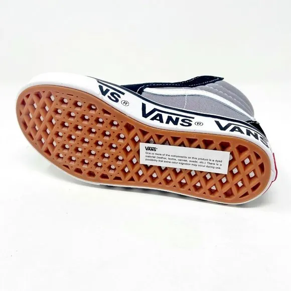 Vans Sk8 Hi Comfycush (Tape Mix) Black Frost Grey Kids Casual Sneakers