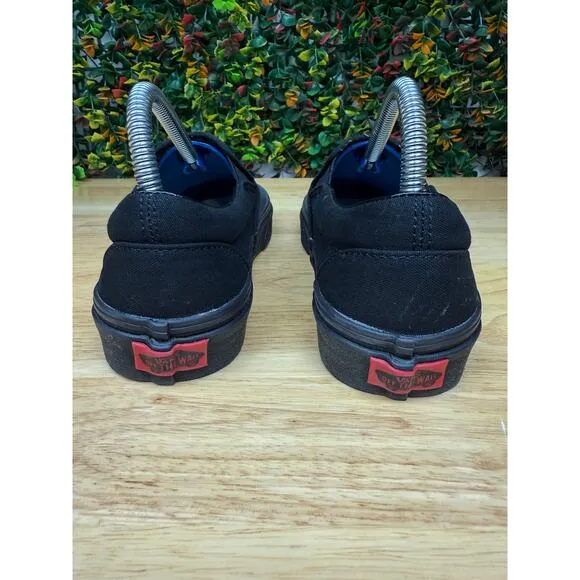 Vans Slip On Skeleton‎ Sneakers Shoes Custom Black White Mens 6 Womens 7.5 EUC