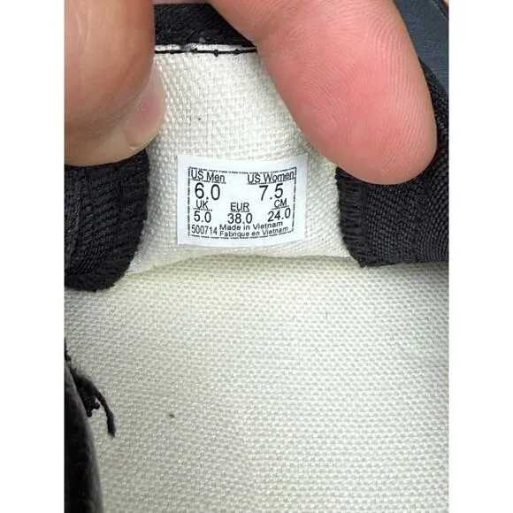 Vans Slip On Skeleton‎ Sneakers Shoes Custom Black White Mens 6 Womens 7.5 EUC