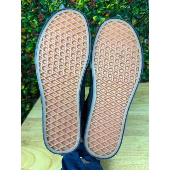 Vans Slip On Skeleton‎ Sneakers Shoes Custom Black White Mens 6 Womens 7.5 EUC