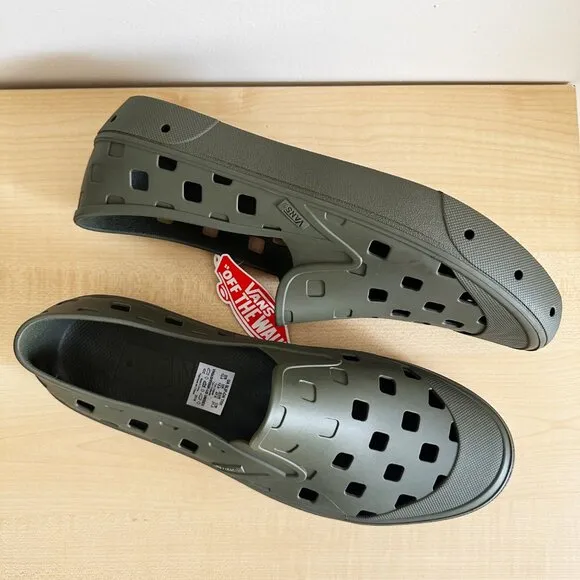 Vans Slip-On TRK Grape Leaf Army Green Sneakers Trek Slip-On Water Shoes Size 13