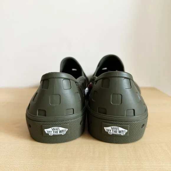 Vans Slip-On TRK Grape Leaf Army Green Sneakers Trek Slip-On Water Shoes Size 13