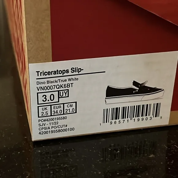 Vans Triceratops Slip On Sneakers