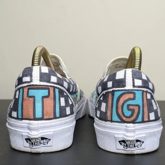 Van's Unisex Philadelphia Eagles Slip-On Sneakers Custom One Of A Kind Design