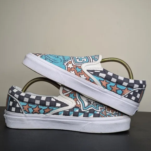 Van's Unisex Philadelphia Eagles Slip-On Sneakers Custom One Of A Kind Design