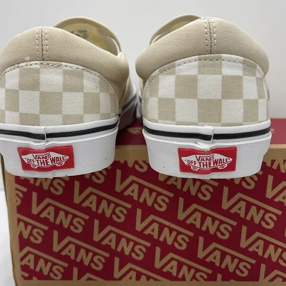 Vans WMNS Checkerboard Sneakers Classic Slip-On(Checkerboard)Trtldvtrwht