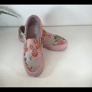 VANS X OPENING CEREMONY FLORAL PONY HAIR SLIP ON SNEAKERS SZ 7