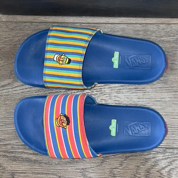Vans x Sesame Street La Costa 'Ernie And Bert' Slides Sandals - Men's Size 8