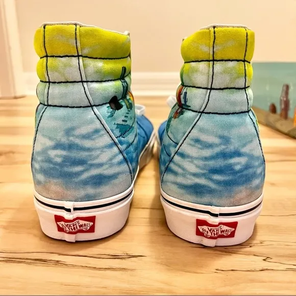 Vans X SpongeBob Sk8-Hi Shoes Sneakers Size 11