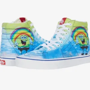 Vans X SpongeBob Sk8-Hi Shoes Sneakers Size 11