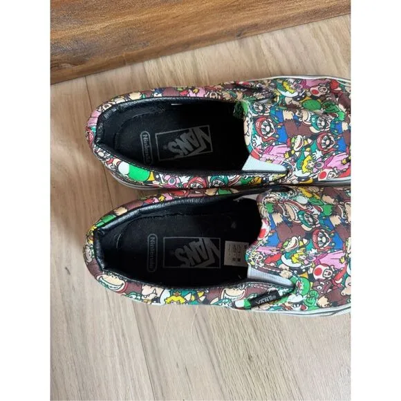 Vans x Nintendo Mario Slip On Sneakers M6.5/W8