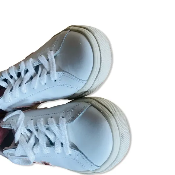 Veja Esplar Sneakers Extra White Babe pink metallic shoes trainers Revolve 37 6
