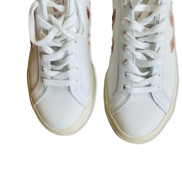 Veja Esplar Sneakers Extra White Babe pink metallic shoes trainers Revolve 37 6