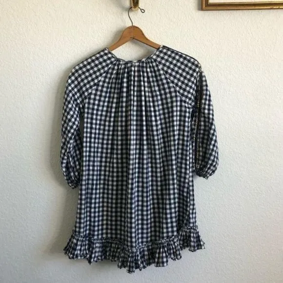 Velveteen Frankie Gingham Boho Beaded Ruffle Dress