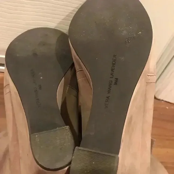 Vera Wang Lavender Suede ankle boots