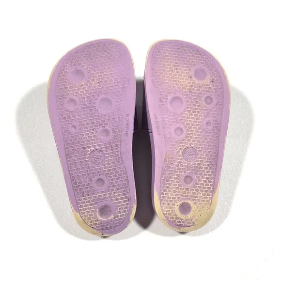 Versace Medusa Kids Slides Slippers Purple size 29 Pre Owned With Box Designer