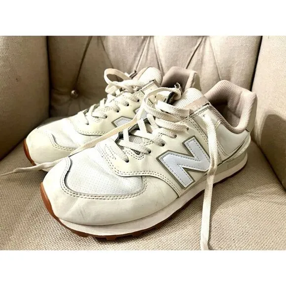 🔥VERY‎ RARE!🔥 New Balance 574 Vegan Angora Men's 9.5 Women's 11 Sneakers Shoes