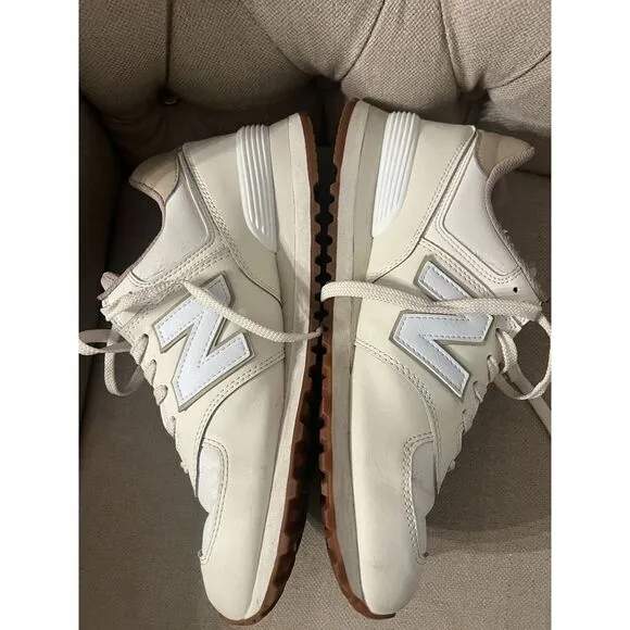 🔥VERY‎ RARE!🔥 New Balance 574 Vegan Angora Men's 9.5 Women's 11 Sneakers Shoes