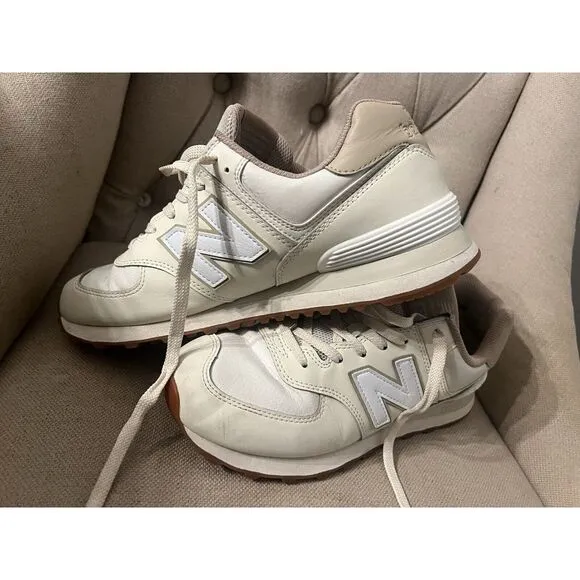 🔥VERY‎ RARE!🔥 New Balance 574 Vegan Angora Men's 9.5 Women's 11 Sneakers Shoes