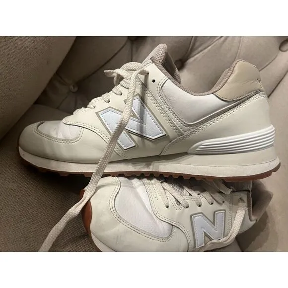 🔥VERY‎ RARE!🔥 New Balance 574 Vegan Angora Men's 9.5 Women's 11 Sneakers Shoes