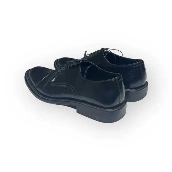 Via Spiga ✦ High Shine Leather Lace Up Oxford Dress Shoes ✦ Black ✦ Italian ✦ 9