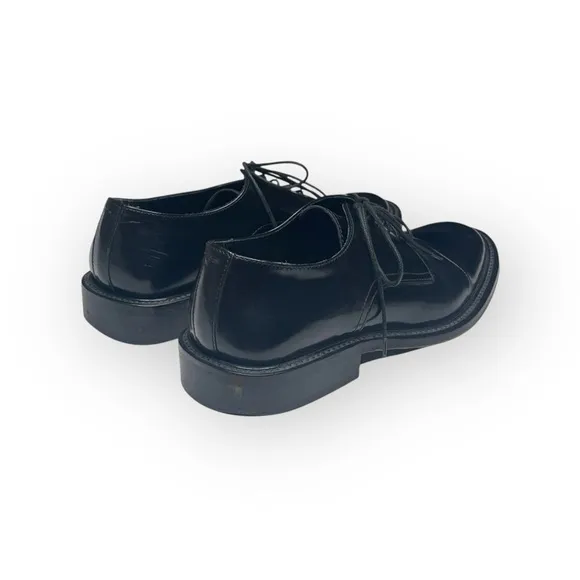 Via Spiga ✦ High Shine Leather Lace Up Oxford Dress Shoes ✦ Black ✦ Italian ✦ 9