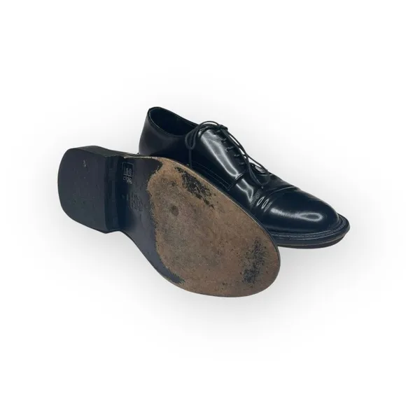 Via Spiga ✦ High Shine Leather Lace Up Oxford Dress Shoes ✦ Black ✦ Italian ✦ 9