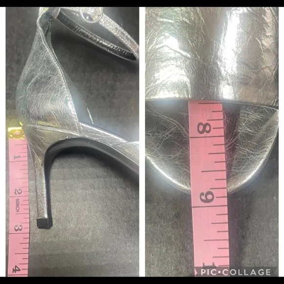 Via Spiga Jennie Silver Leather Sexy &amp; Strappy Sandal US 5.5M BNIB