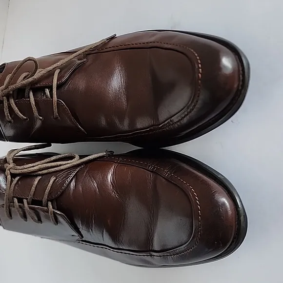 Via Spiga mens dress shoes brown leather upper/lining size 10.5