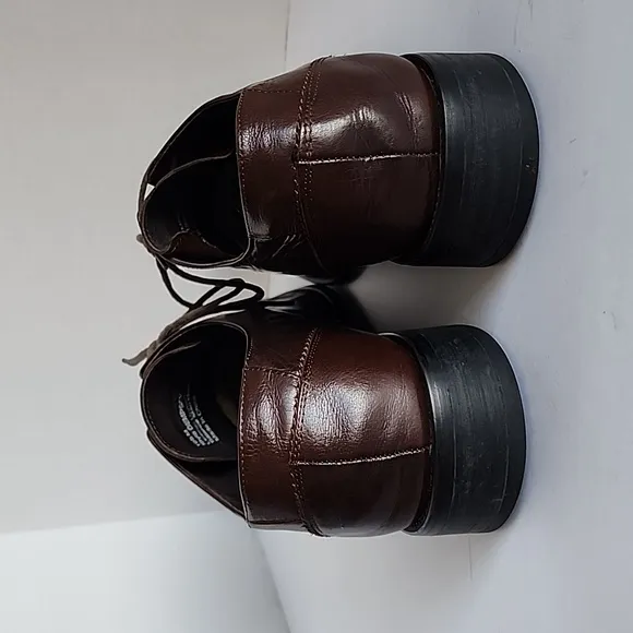 Via Spiga mens dress shoes brown leather upper/lining size 10.5