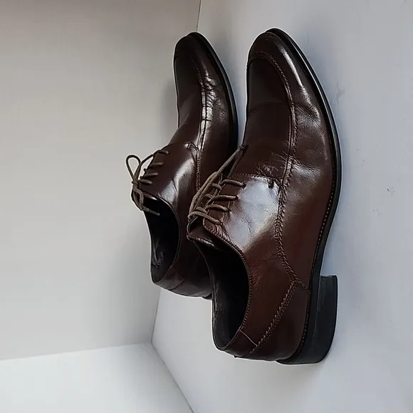 Via Spiga mens dress shoes brown leather upper/lining size 10.5
