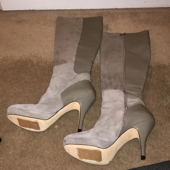 Via Spiga real leather and Suede NWT platform knee hi boots