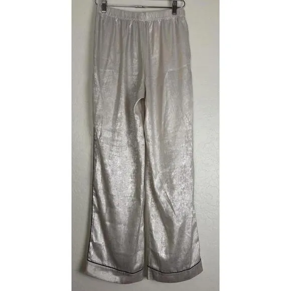 Victoria’s Secret Glazed Satin PJ Set S Candlelight 1532