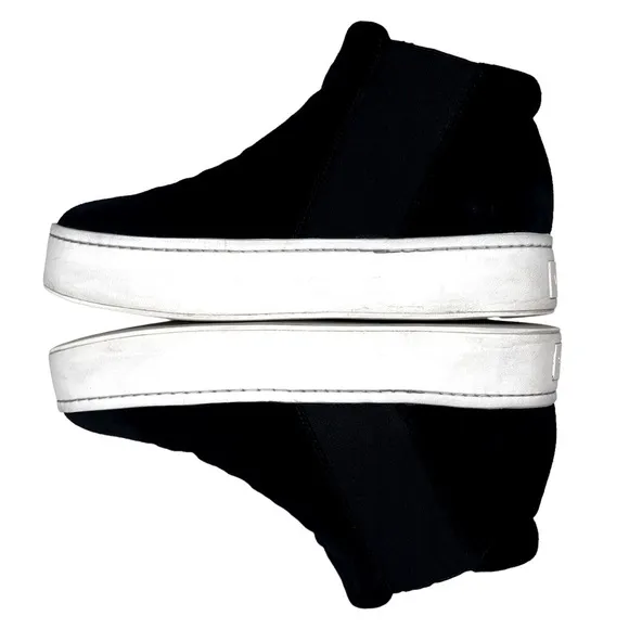 Vince Black Suede High Top Slip On Sneaker Size 7