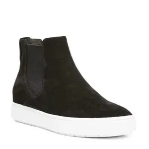 Vince Black Suede High Top Slip On Sneaker Size 7