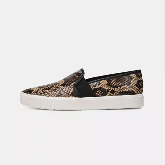 Vince Blair-5 Senegal Snake Effect Slip On Sneaker 7.5