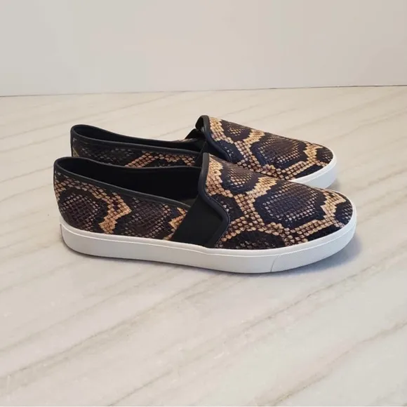 Vince Blair-5 Senegal Snake Effect Slip On Sneaker 7.5
