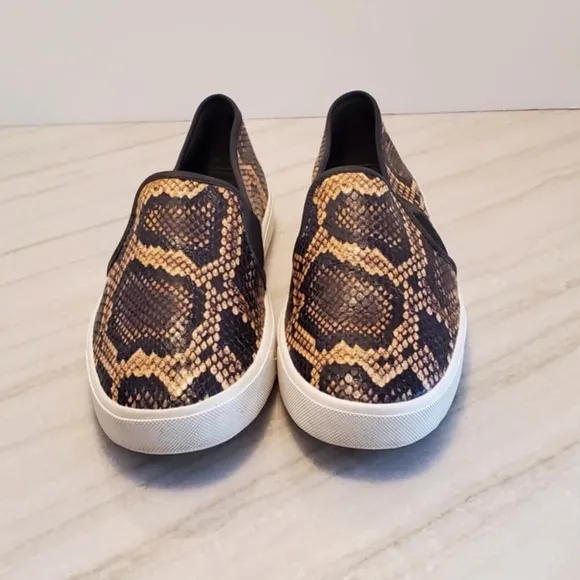 Vince Blair-5 Senegal Snake Effect Slip On Sneaker 7.5