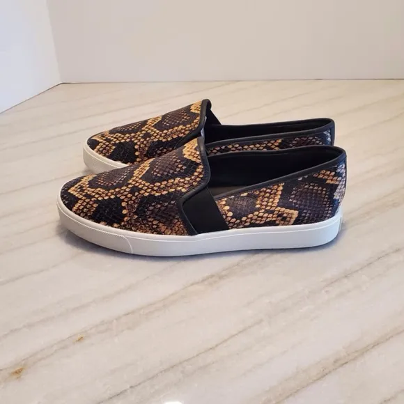 Vince Blair-5 Senegal Snake Effect Slip On Sneaker 7.5