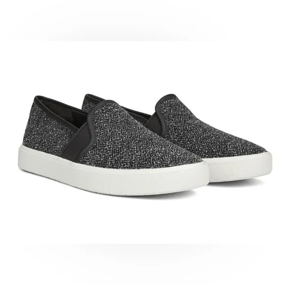 Vince Blair-5 Tweed Slip-On Skate Sneakers Grey Size 6