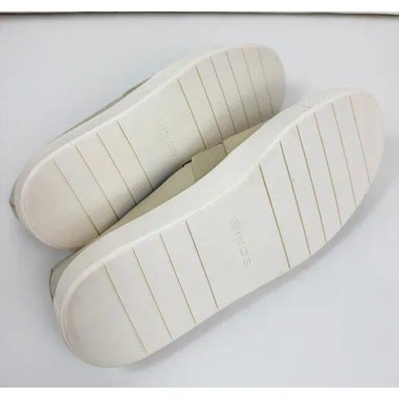 VINCE BLAIR II LEATHER SLIP ON SNEAKERS MOONLIGHT