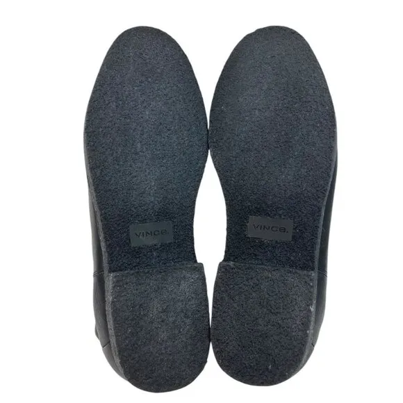 *VINCE Boots Mens Size 13M Black Leather Chelsea Slip On Normcore Waterproof